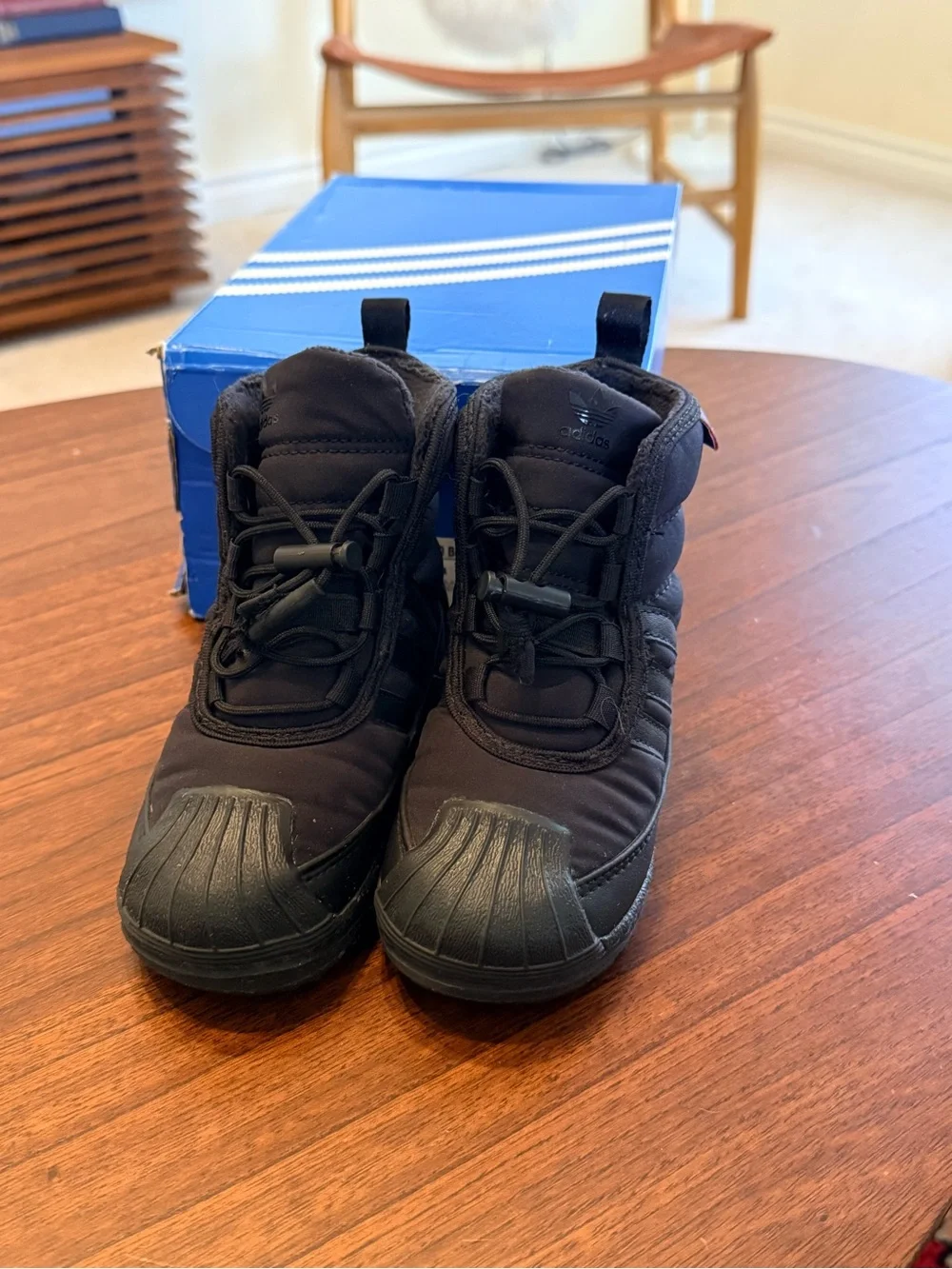 adidas Kids Black Insulated Rain & Snow Boots toddler size 6